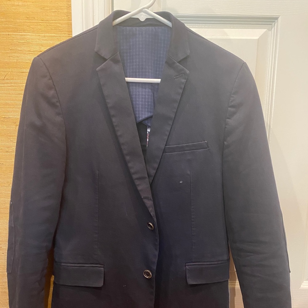 Caramelo Cotton Navy Blazer Slim Fit US 36/ EU 46